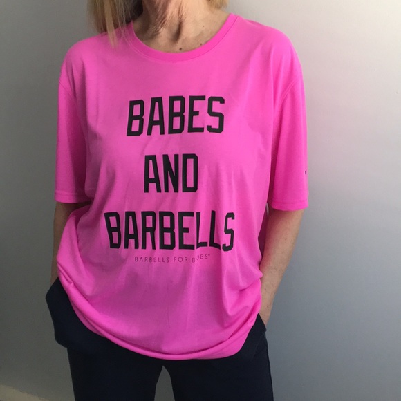 PUMA - Babes And Barbells - Breast Cancer Awareness T-Shirt - Size: XL